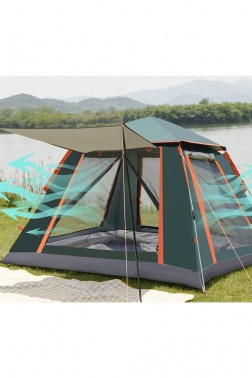 Shufa Tam Otomatik Su Ve Rüzgar Geçirmez Gölgelikli Tenteli 4-6 Kişilik Kamp Çadırı 240*240*155cm