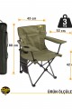 Funky Chairs V2 Haki Lüks Kamp Sandalyesi XL