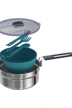 Decathlon Quechua Kamp Yemek Seti - Tek Kişilik - Paslanmaz Çelik - Mh100