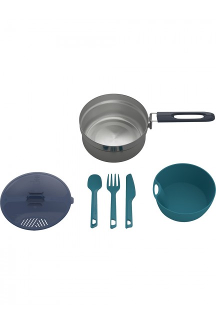 Decathlon Quechua Kamp Yemek Seti - Tek Kişilik - Paslanmaz Çelik - Mh100