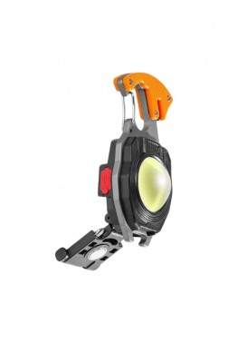 Kamptek Pro Kamp Feneri Çok Fonksiyonlu Fener Anahtarlık USB Çakmaklı Cam Kırıcı Kemer Kesici